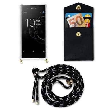 Sony Xperia XA1 Deksel med Halskjede (svart)