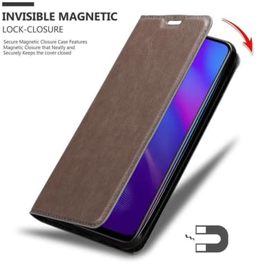 Oppo R17 NEO lommebokdeksel case (brun)