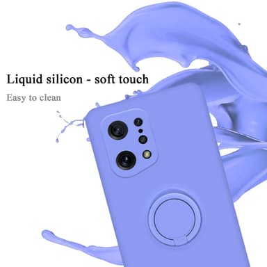 Deksel Oppo FIND X5 Ring Case (lilla)