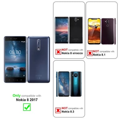 Deksel Nokia 8 2017 case (svart)