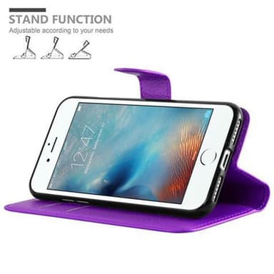 iPhone 7 / 7S / 8 / SE 2020 lommebokdeksel etui (lilla)