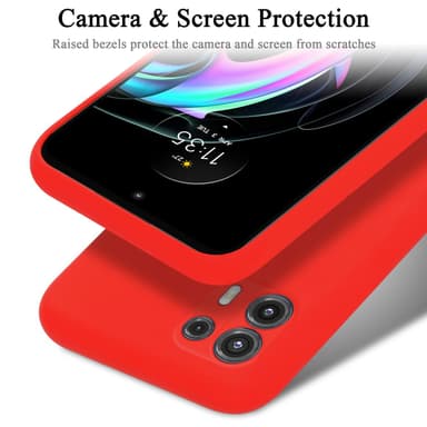 Motorola EDGE 20 LITE / FUSION silikondeksel case (rød)