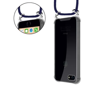 iPhone 7 / 7S / 8 / SE 2020 Deksel med Halskjede (blå)