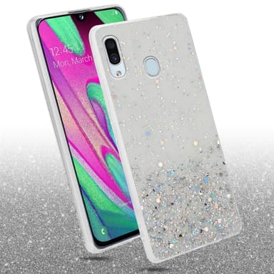 Samsung Galaxy A40 Silikondeksel Glitter