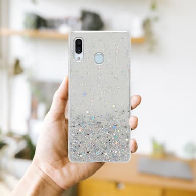 Samsung Galaxy A40 Silikondeksel Glitter