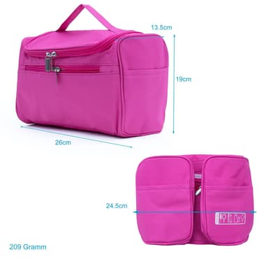 Kosmetikkveske Sminkeveske Toalettveske Make Up (rosa)