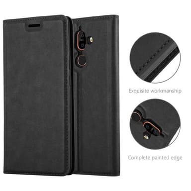 lommebokdeksel Nokia 7 PLUS case (svart)