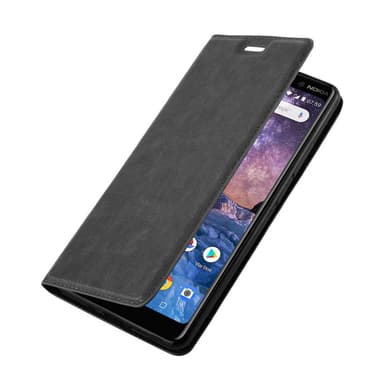lommebokdeksel Nokia 7 PLUS case (svart)