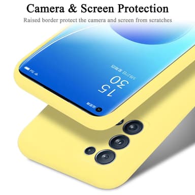 Oppo Reno6 PRO 5G silikondeksel case (gul)