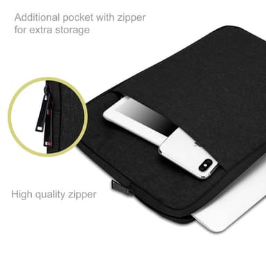 Laptopveske deksel 15.6 Toll (svart)