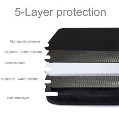 Laptopveske deksel 15.6 Toll (svart)