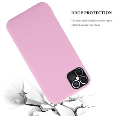 Deksel iPhone 12 / 12 PRO Silikon cover (rosa)