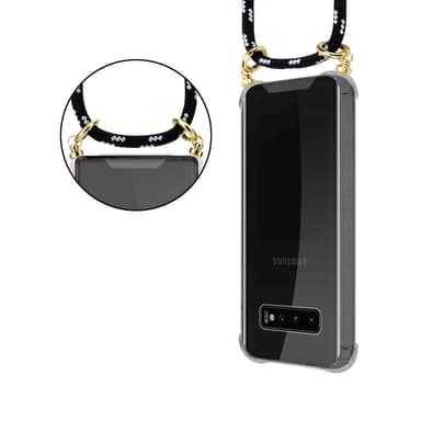 Samsung Galaxy S10 4G Deksel med Halskjede (svart)
