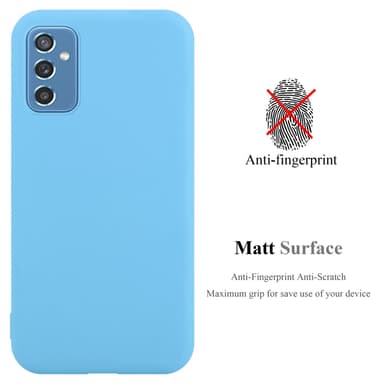 Deksel Samsung Galaxy M52 5G Silikon cover (blå)