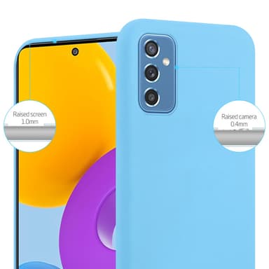 Deksel Samsung Galaxy M52 5G Silikon cover (blå)