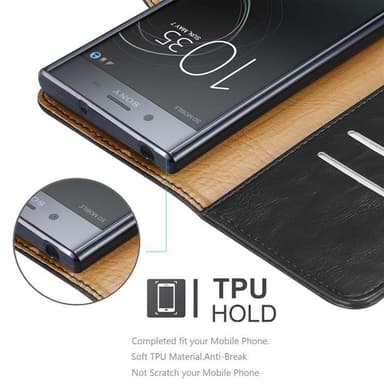 Sony Xperia XZ / XZs lommebokdeksel etui (svart)