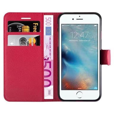 iPhone 7 / 7S / 8 / SE 2020 lommebokdeksel etui (rød)
