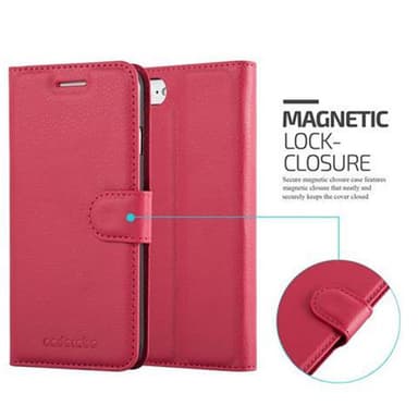 iPhone 7 / 7S / 8 / SE 2020 lommebokdeksel etui (rød)