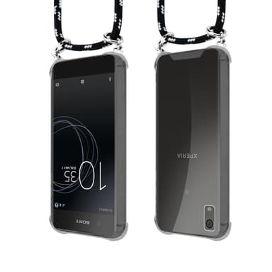 Sony Xperia XA1 PLUS Deksel med Halskjede (svart)