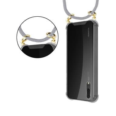 Huawei P20 Deksel med Halskjede (grå)