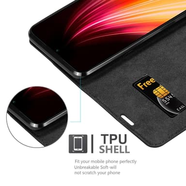 lommebokdeksel Xiaomi RedMi NOTE 8 case (svart)