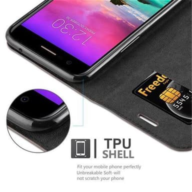 lommebokdeksel LG K10 2017 case (brun)