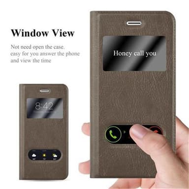 iPhone 7 / 7S / 8 / SE 2020 lommebokdeksel cover (brun)