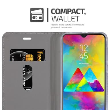 Samsung Galaxy M20 lommebokdeksel etui (grå)