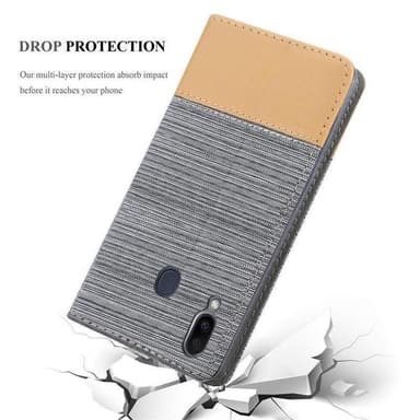 Samsung Galaxy M20 lommebokdeksel etui (grå)