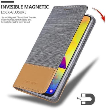 Samsung Galaxy M20 lommebokdeksel etui (grå)