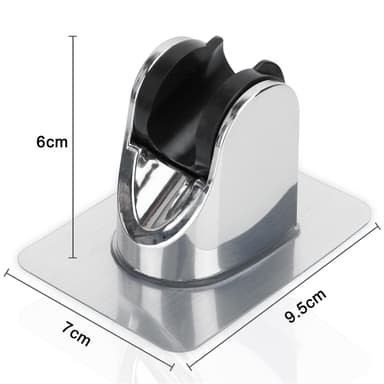 Hånddusjholder Holder for dusjhode uten borer (sølv)