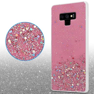 Samsung Galaxy NOTE 9 Silikondeksel Glitter (rosa)
