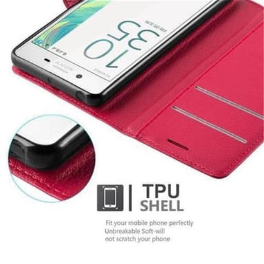Sony Xperia X PERFORMANCE lommebokdeksel etui (rød)