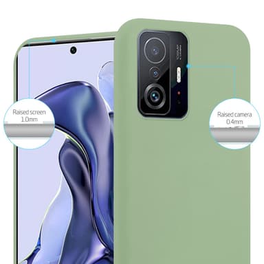 Deksel Xiaomi 11T / 11T PRO Silikon cover (grønn)