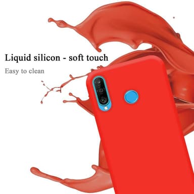 Huawei P30 LITE silikondeksel case (rød)