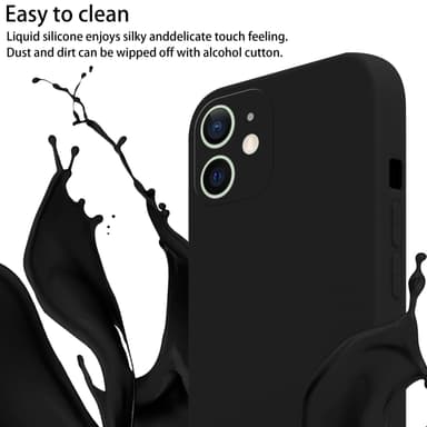 Deksel iPhone 12 MINI med Halskjede (svart)