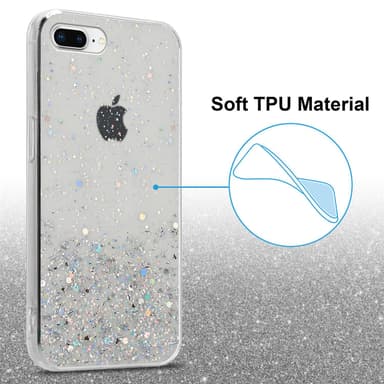 iPhone 7 PLUS / 7S PLUS / 8 PLUS Silikondeksel Glitter