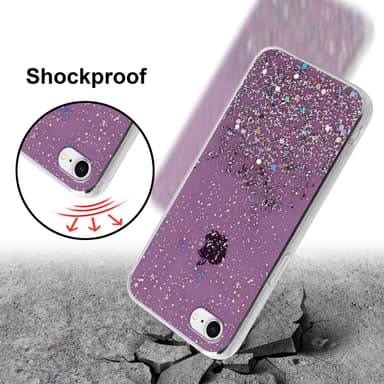 iPhone 7 / 7S / 8 / SE 2020 Silikondeksel Glitter