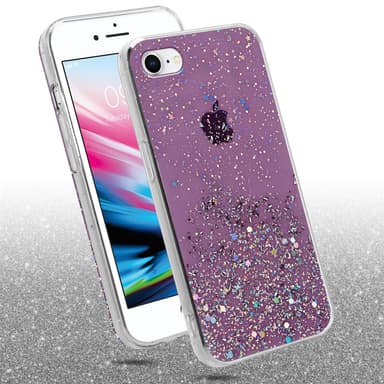 iPhone 7 / 7S / 8 / SE 2020 Silikondeksel Glitter