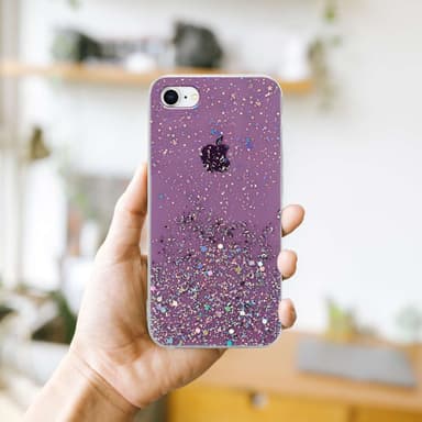 iPhone 7 / 7S / 8 / SE 2020 Silikondeksel Glitter