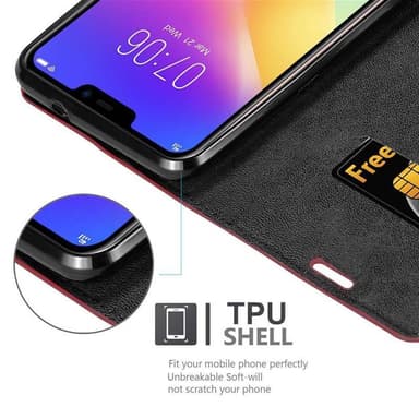 Vivo Y81i lommebokdeksel case (rød)