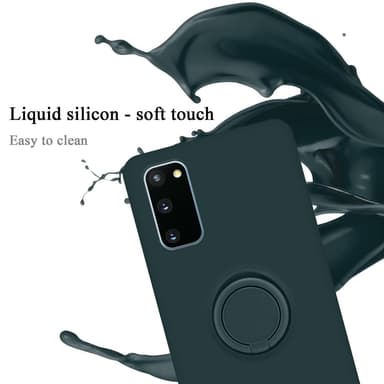 Deksel Samsung Galaxy S20 FE Ring Case (grønn)