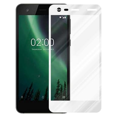 Nokia 2 2017 Skjermbeskytter Skärmskydd (hvit)