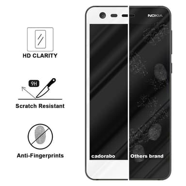 Nokia 2 2017 Skjermbeskytter Skärmskydd (hvit)