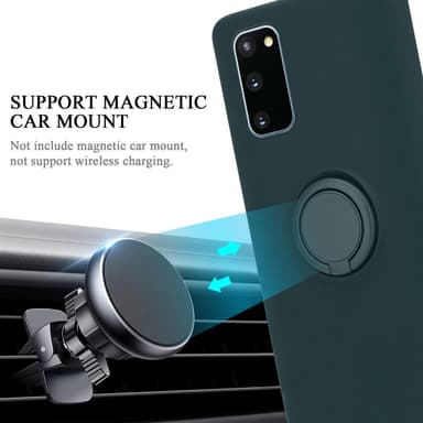 Deksel Samsung Galaxy S20 FE Ring Case (grønn)