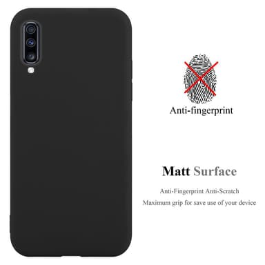 Deksel Samsung Galaxy A70 / A70s Silikon cover (svart)