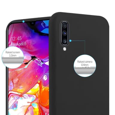 Deksel Samsung Galaxy A70 / A70s Silikon cover (svart)