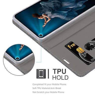 Honor 20 PRO lommebokdeksel etui (grå)