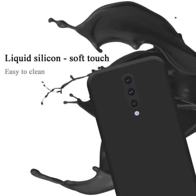 OnePlus 8 silikondeksel case (Svart)