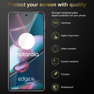 Motorola EDGE 30 PRO / EDGE+ Skjermbeskytter Skärmskydd